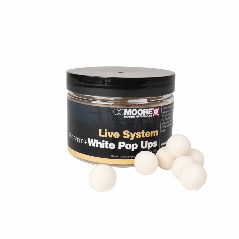 CCMoore Live System + White Pop ups 13-14mm - Click Image to Close