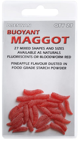 Drennan Buoyant Maggots - Bloodworm Red - Click Image to Close