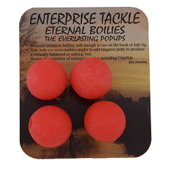 Enterprise Tackle Eternal Boilies 18mm Fluoro Red - Click Image to Close