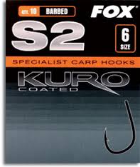Fox S2 Kuro Barbed Hook - Size 4
